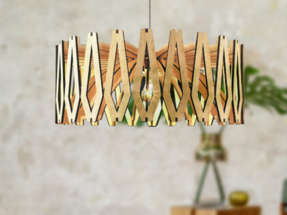 LUCA Mid-modern Wood Pendant Light